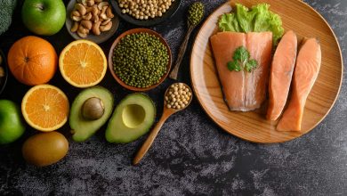 Immagine con alcuni alimenti ricchi di Vitamina D